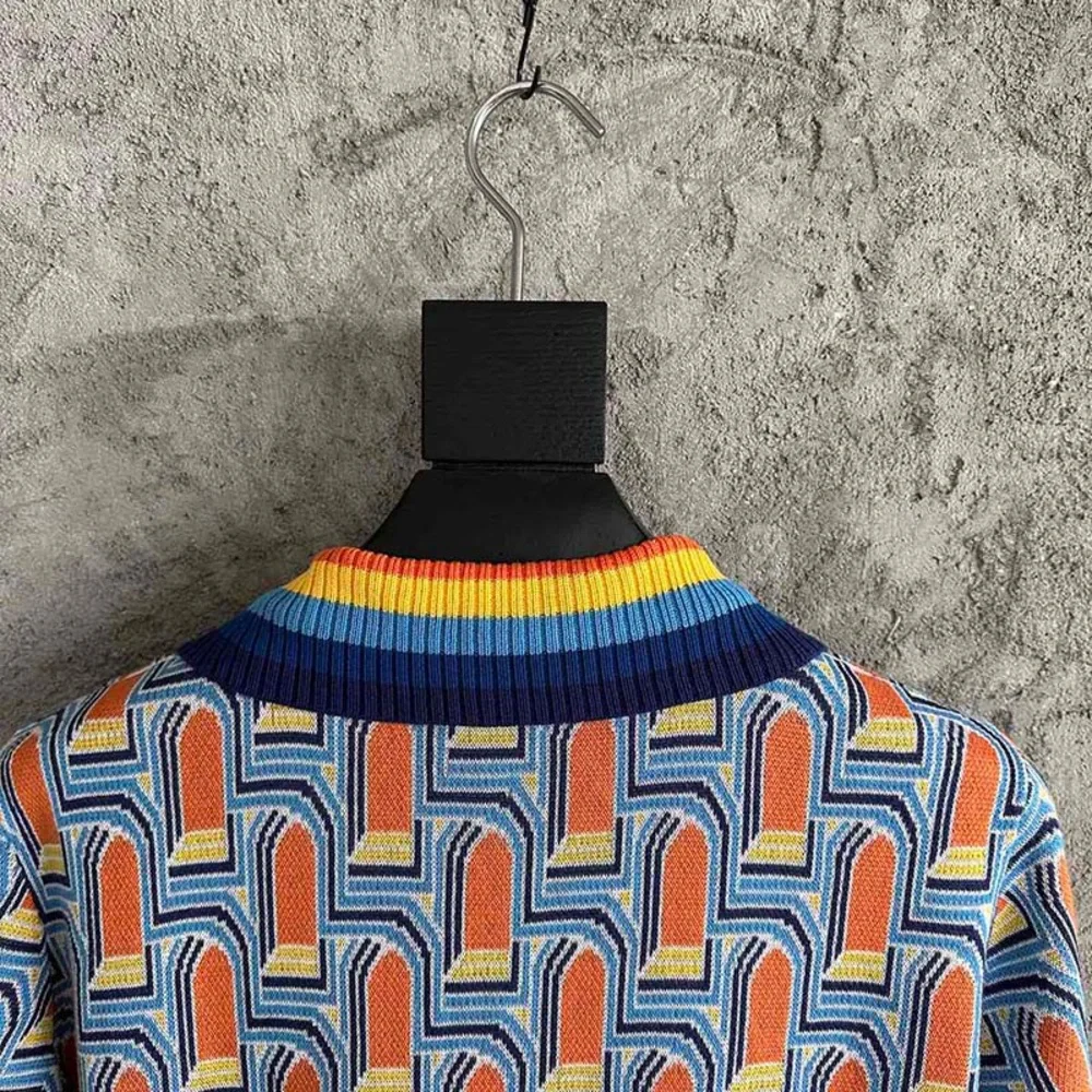 Casablanca Larche De Nuit Knit Polo Shirt